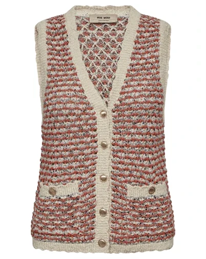 Mos Mosh - MMMiah Knit Vest - Emberglow